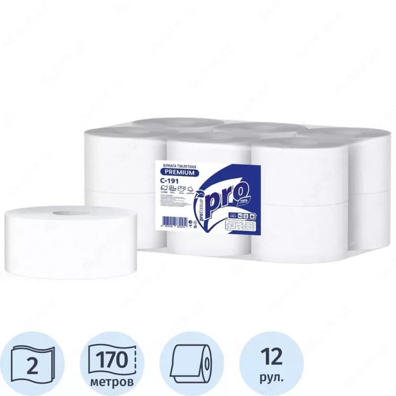 Туалетная бумага для диспенсера TORK, Protissue T2 2-слойная — 1