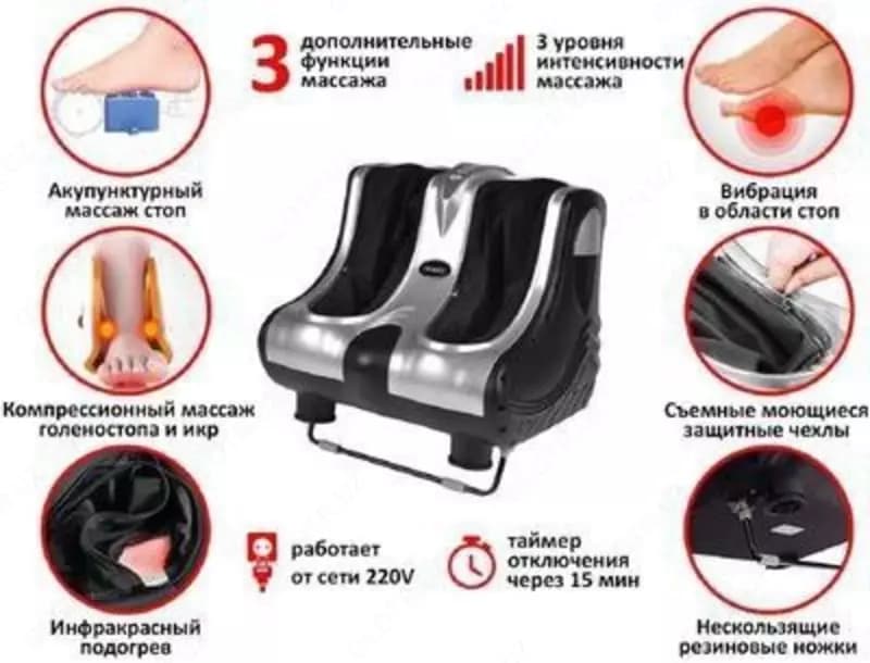 Массажёр для ног Renomax (стопы и икровых мышц ) — 2