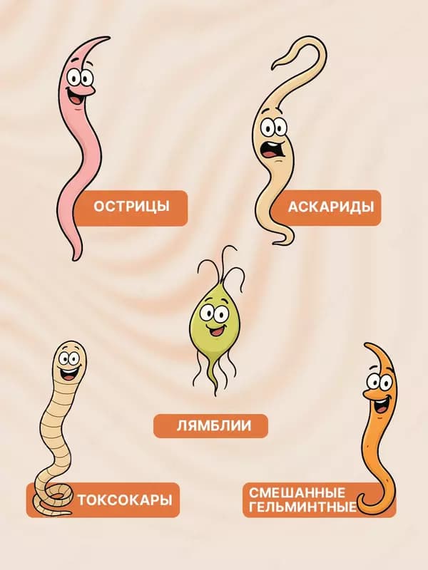 Nutva Gelmin Kids - поддержка детского организма от глистов и паразитов — 8
