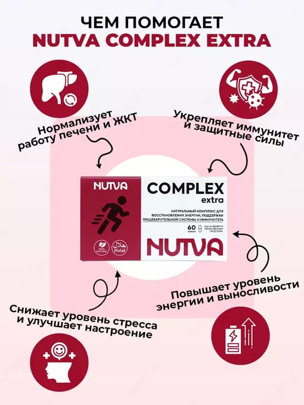 Nutva Complex EXTRA —энергия, пищеварение и укрепление иммунитета/ Нутва Экстра — 2