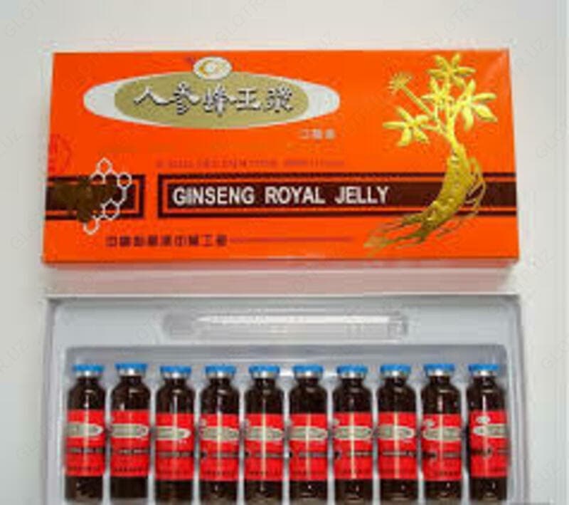 Маточное молочко с женьшенем Ginseng Royal Jelly — 3