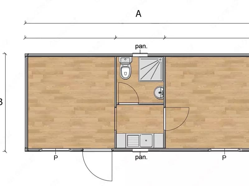 Новый офисно-бытовой контейнер Steelhome Construction container of life — 7