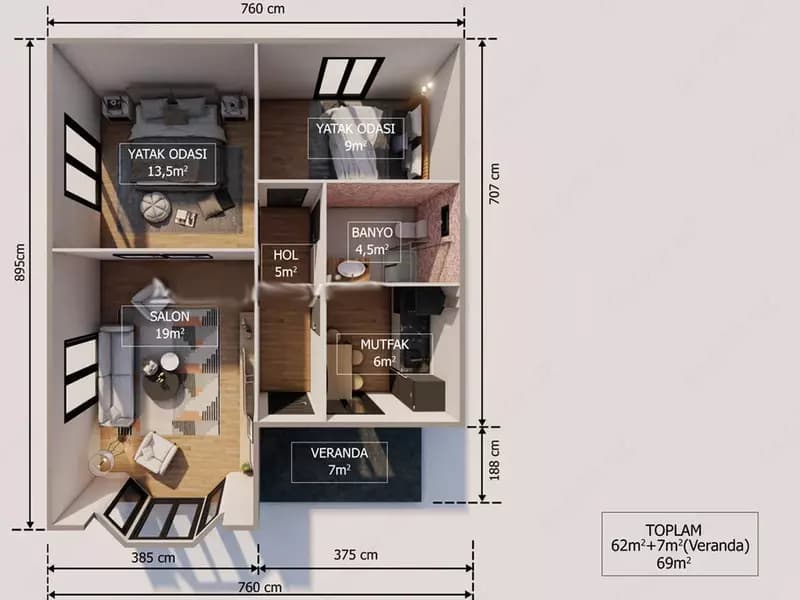 Новый жилой контейнер Steelhome Construction PREFABRICATED VİYANA — 3