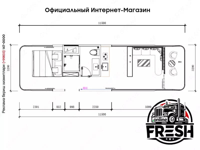 Модульный дом Space Capsule House E8 с 2 спальнями и балконом площадью 36,8 м² — 4