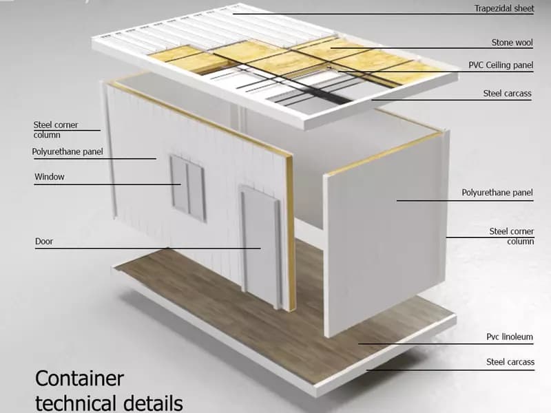Новый жилой контейнер Steelhome Construction PREFABRICATED LÜBLİYANA — 4