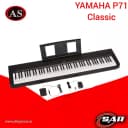Цифровое пианино YAMAHA P71 с 88 клавишами, взвешенным механизмом, педалью сустейна и блоком питания