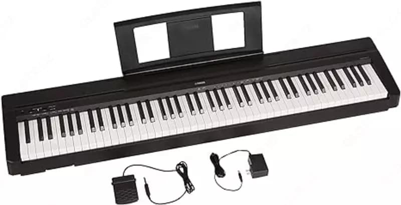 Цифровое пианино YAMAHA P71 с 88 клавишами, взвешенным механизмом, педалью сустейна и блоком питания — 2