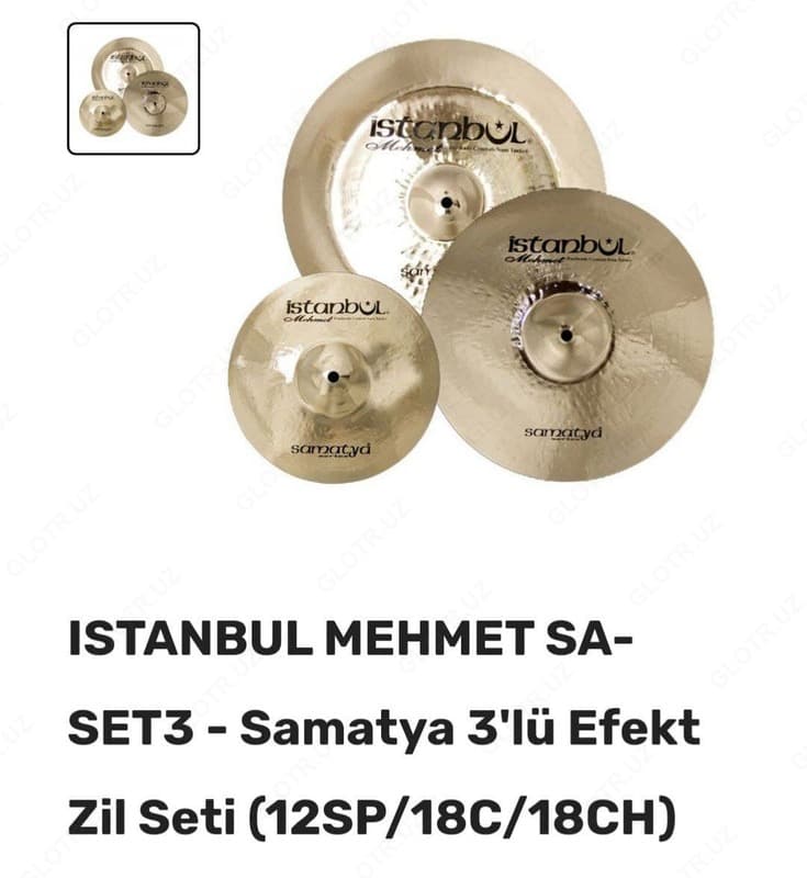 Комплект ударных тарелок Istanbul MEHMET SA-SET3-Samatya — 1