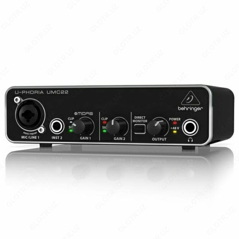 Behringer UMC22 профессиональная внешняя звуковая карта — 1