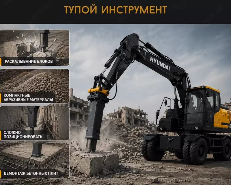 Гидравлический отбойный молот Hyundai HRB140 версия EAGB — 5