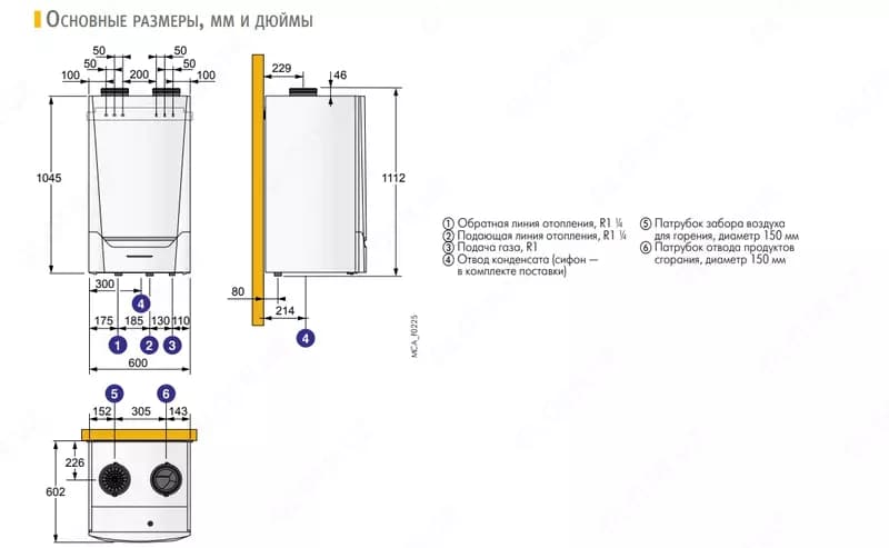 Газовый конденсационный котел De Dietrich AMC 160 (Франция) — 5