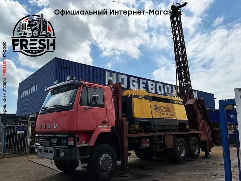 Sisu 12E480 6X6 Буровая установка для бурения скважин ATLAS COPCO XRV410 (50 буровая установка) — 1