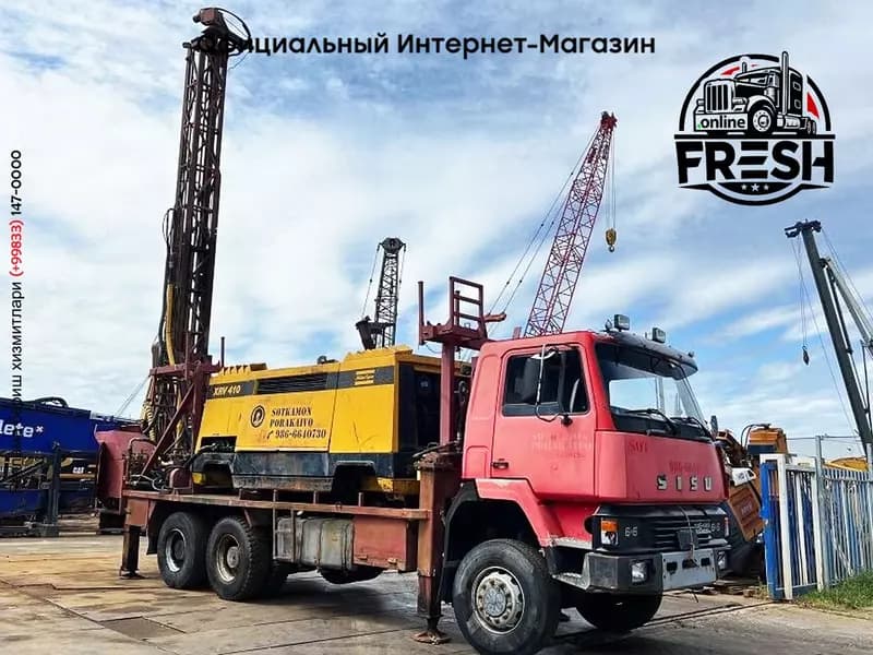 Sisu 12E480 6X6 Буровая установка для бурения скважин ATLAS COPCO XRV410 (50 буровая установка) — 3