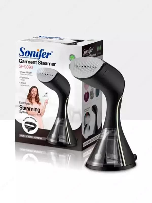 Паровой утюг-отпариватель (ручной) ”Sonifer” SF-9093, 1500W (Черный) — 1