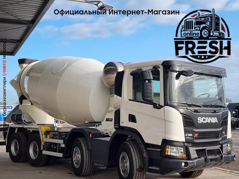 Бетономсеситель грузовик Scania P380 8X4 — 4