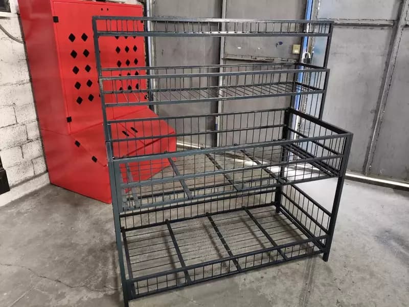 Металлический стол-стеллаж "MetalCraft", г/п 100 кг, 1250х600х1350/1250х380х450 мм — 2
