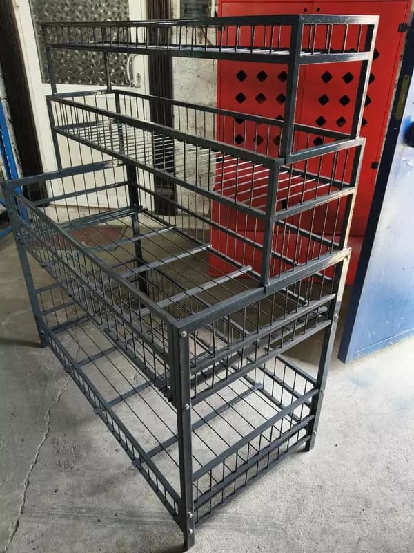 Металлический стол-стеллаж "MetalCraft", г/п 100 кг, 1250х600х1350/1250х380х450 мм — 3