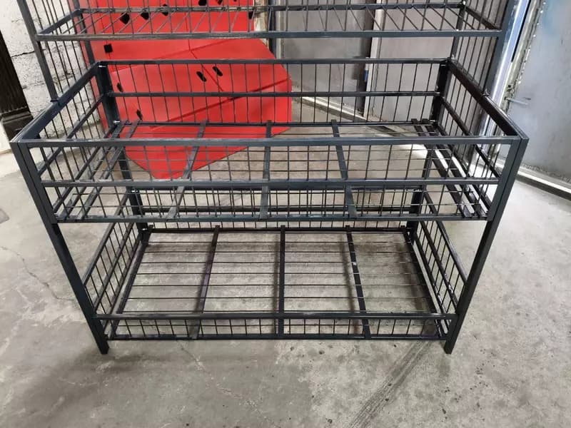 Металлический стол-стеллаж "MetalCraft", г/п 100 кг, 1250х600х1350/1250х380х450 мм — 4