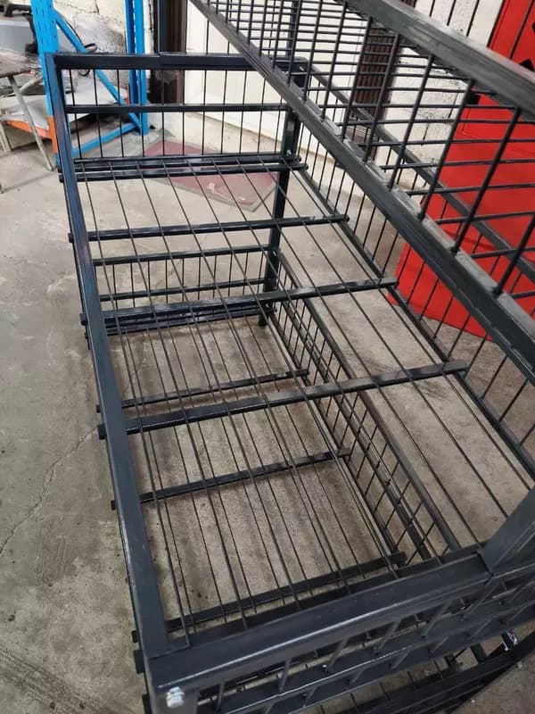 Металлический стол-стеллаж "MetalCraft", г/п 100 кг, 1250х600х1350/1250х380х450 мм — 5