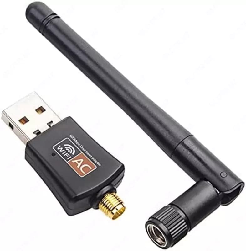 Wi-Fi Приемник 150 Мбит/с/433 Мбит/с USB WiFi адаптер 2,4G/5,8 ГГц Поддержка IEEE 802.11ac/a/b/g/n для Windows XP/Vista/7/8/10/Linx2.6X/Mac... — 2