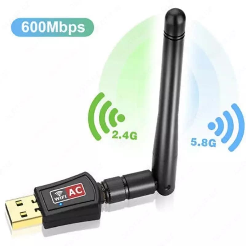 Wi-Fi Приемник 150 Мбит/с/433 Мбит/с USB WiFi адаптер 2,4G/5,8 ГГц Поддержка IEEE 802.11ac/a/b/g/n для Windows XP/Vista/7/8/10/Linx2.6X/Mac... — 4