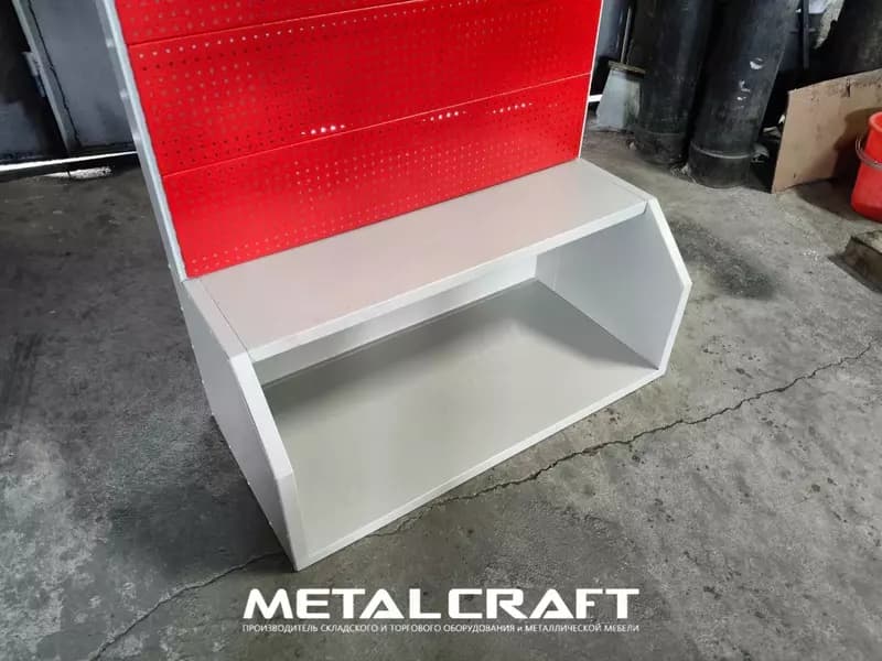 Металлический торговый стенд (перфорированный) "Metalcraft" TMA — 4