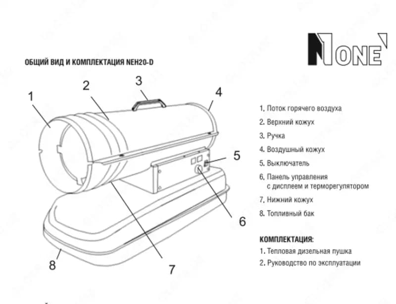 Дизельная тепловая пушка NUMBER ONE NEH30-D PROfessional — 3
