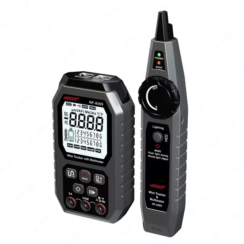 Noyafa NF-8509 Многофункциональный цифровой мультиметр и трассировщик проводов для электромеханических испытаний и сетевых кабелей — 1