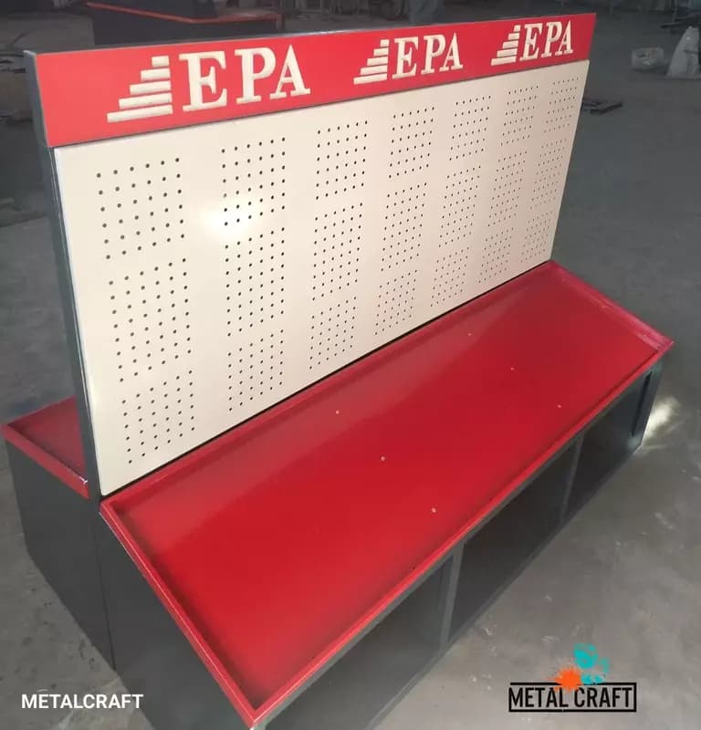 Металлический торговый стеллаж (перфорированный) "Metalcraft" EPA — 2