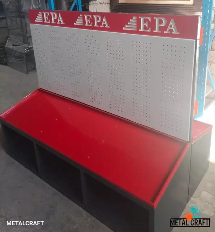 Металлический торговый стеллаж (перфорированный) "Metalcraft" EPA — 3