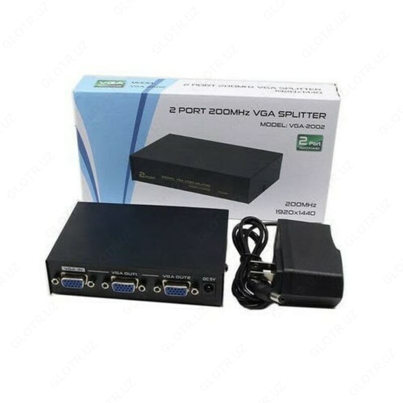 АКТИВНЫЙ СПЛИТТЕР VGA СИГНАЛА 2 PORT VGA-2002 — 3