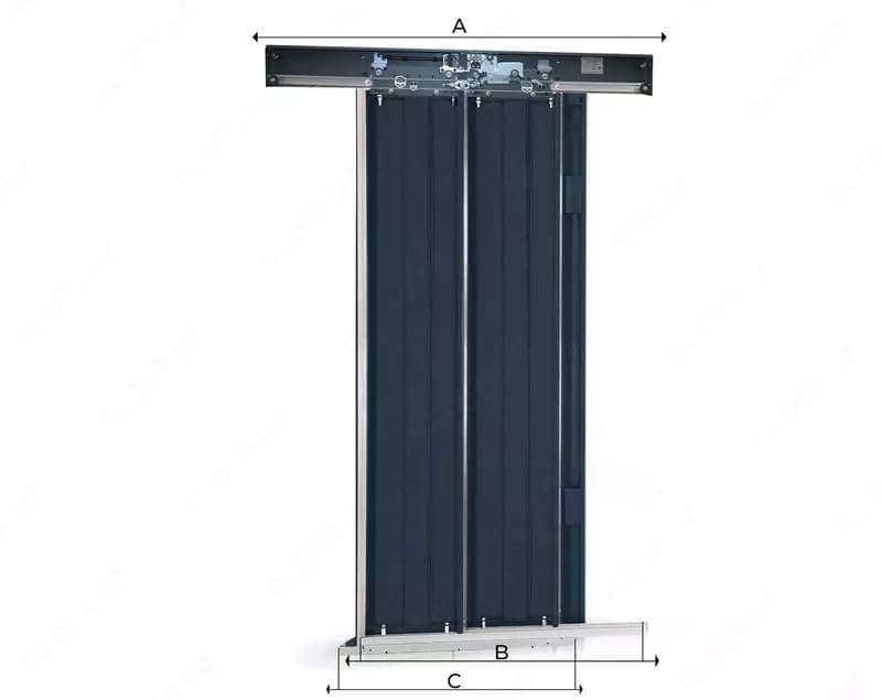 Дверь шахты лифта с центральным открыванием 70 sm 80 sm 90 sm — 1