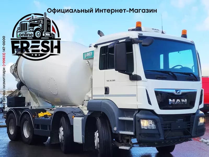 Бетоносмеситель грузовик MAN TGS 32.360 8X4 — 4