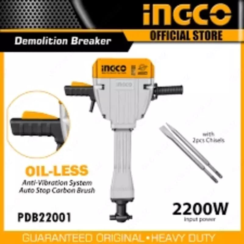 Отбойный молоток 2200 Вт, 75 Дж INGCO PDB22001 INDUSTRIAL — 1