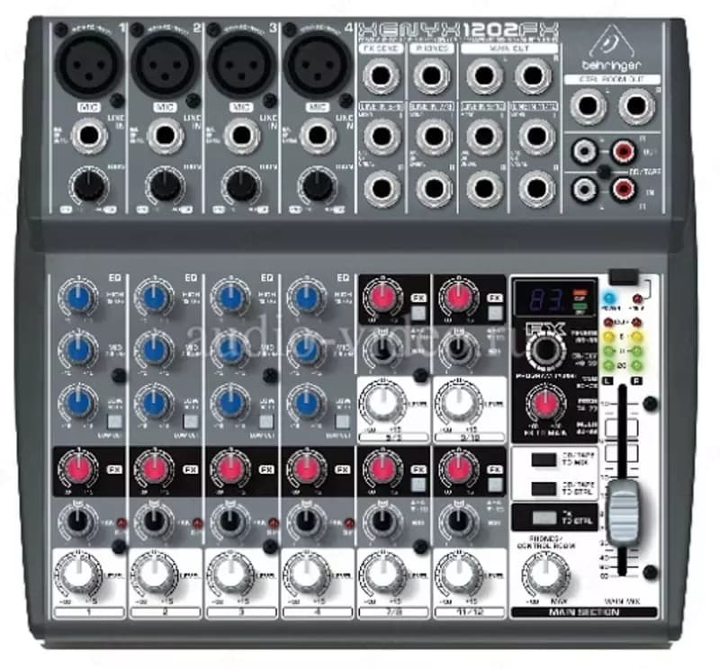Behringer Xenyx 1202FX компактный микшерный пульт премиум-класса — 1