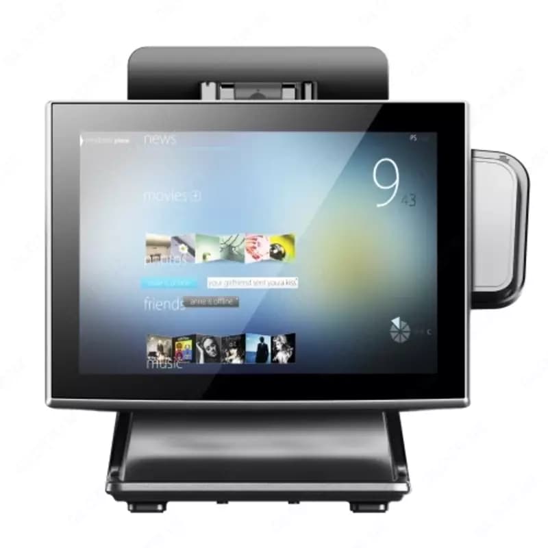 Сенсорный POS терминал Mitsu Titan-15 black (Intel Celeron J1900 (2.0 GHz), 4GB DDR3, SSD 64 Gb) MSR — 2