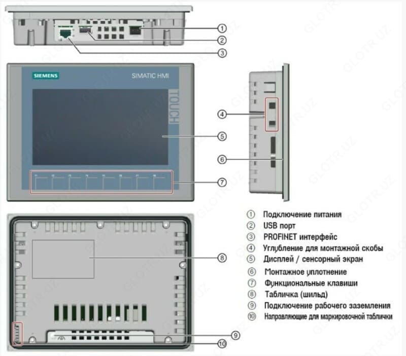 Панель оператора SIMATIC HMI KTP900 Basic PN 6AV2123-2JB03-0AX0 — 2