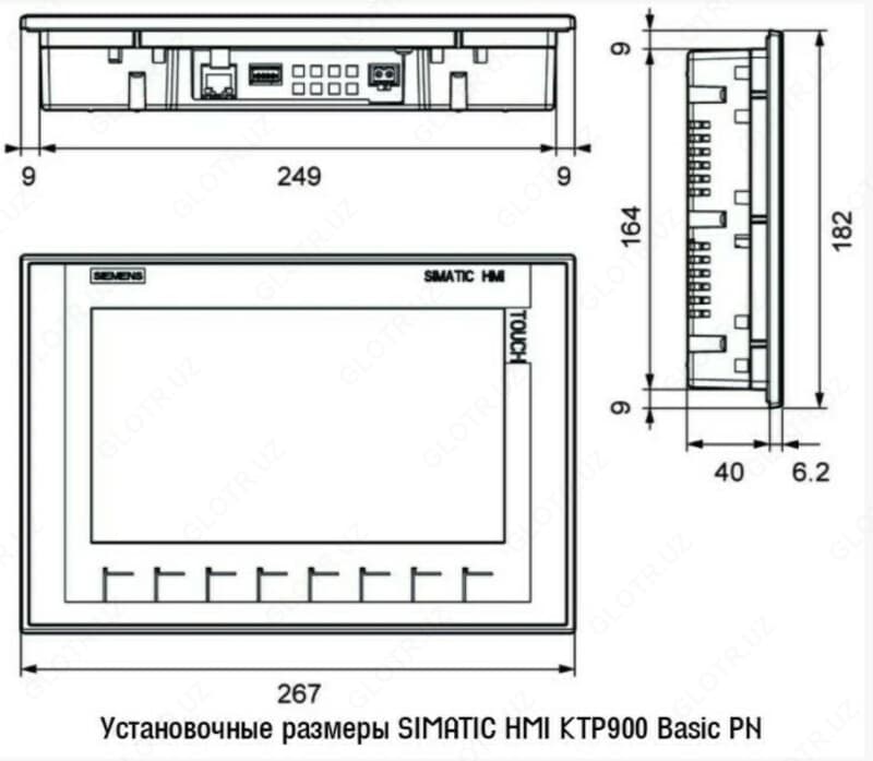 Панель оператора SIMATIC HMI KTP900 Basic PN 6AV2123-2JB03-0AX0 — 3