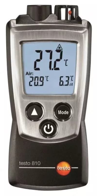 Testo 810 - 2-х канальный прибор измерения температуры с ИК-термометром — 1