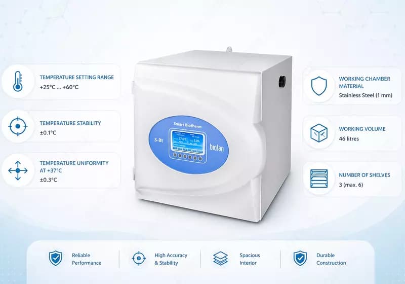 S-Bt Smart Biotherm — компактный CO₂-инкубатор — 1