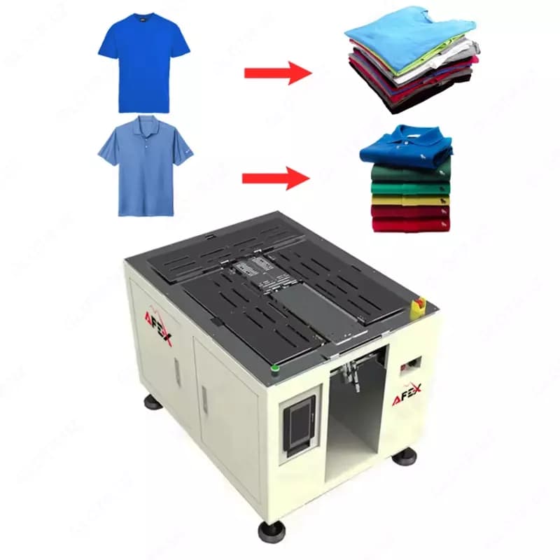 Многофункциональное оборудование для сортировки футболок и другой одежды с управлением ПЛК. — 1