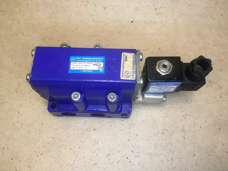 Пневмораспределитель В64-34A-03 24 В (Арт. - 1309181) — 3
