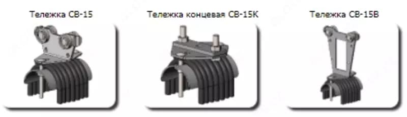 Кабельный токоподвод на С-профиле — 1