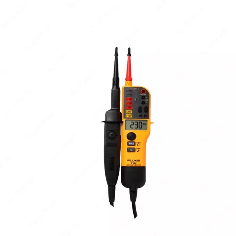 Fluke T150 — тестер напряжения/целостности с ЖК-дисплеем, омметром и переключаемой нагрузкой — 1