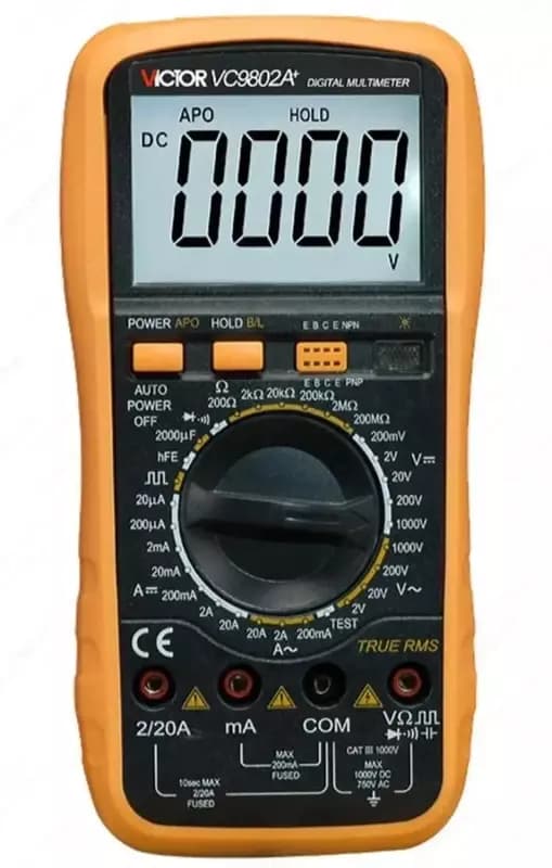 Victor VC9802A+ — мультиметр цифровой — 1