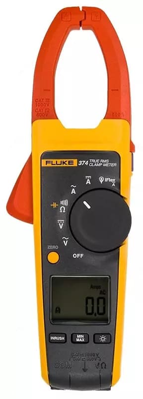 Fluke 374 — токоизмерительные клещи с измерением истинного среднеквадратичного значения переменного тока — 1