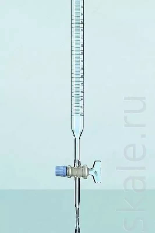 Бюретка с прямым запорным краном PTFE — 2