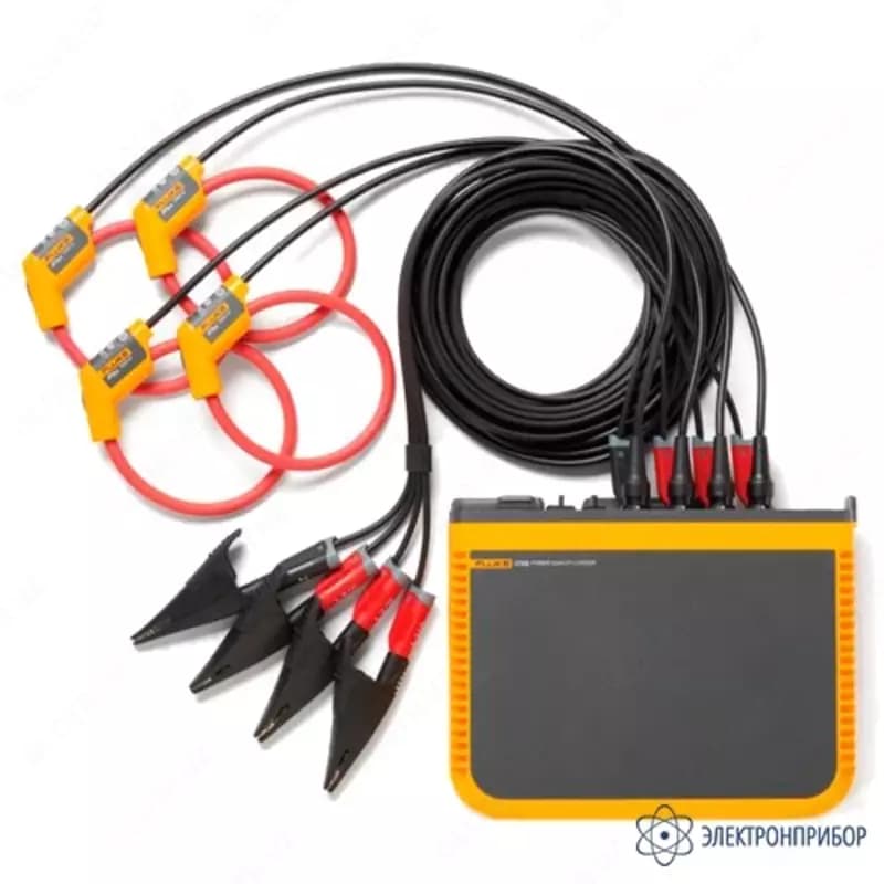 Fluke 1746/15/EUS — регистратор качества электроэнергии для трехфазной сети с токоизмерительными датчиками iFlex 24 дюйма/60 см, 1500 А (евр... — 1