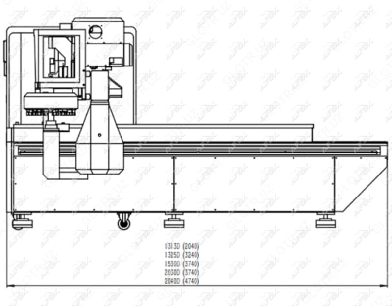 AFX-BCM1325D сервоприводный станок для деревообработки и вывесок — 3