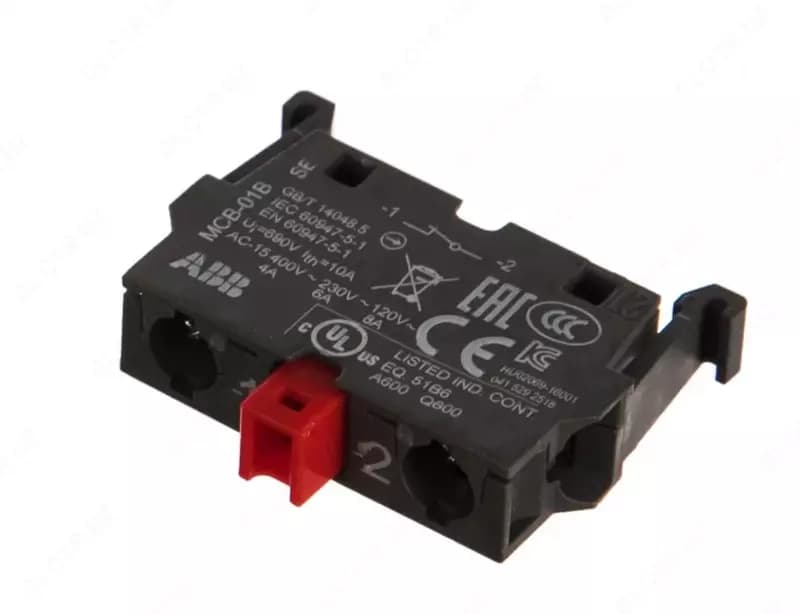 Блок контактов ABB MCB-01 фронтальный монтаж 1Н3 1SFA611610R1010 — 1
